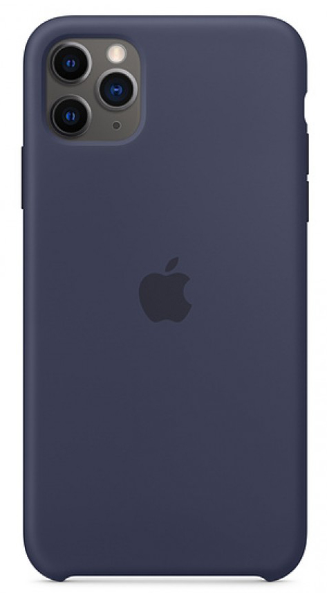 Чехол Silicone Case для iPhone 11 Pro темно-синий в Тюмени